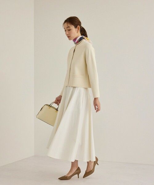 ROPE' / ロペ ミニ・ひざ丈スカート | ドライコットンフォルムフレアスカート | 詳細1