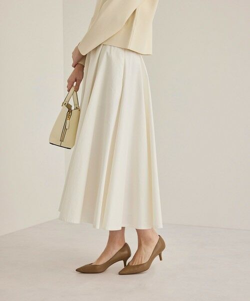 ROPE' / ロペ ミニ・ひざ丈スカート | ドライコットンフォルムフレアスカート | 詳細3