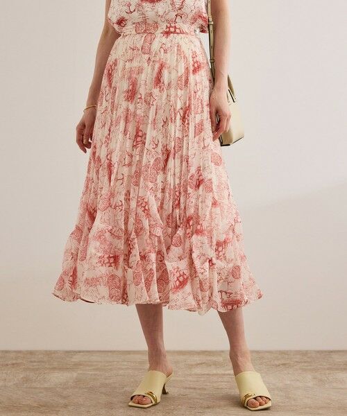 ROPE' / ロペ ミニ・ひざ丈スカート | 【洗える】トワルドジュイタックプリーツスカート | 詳細1