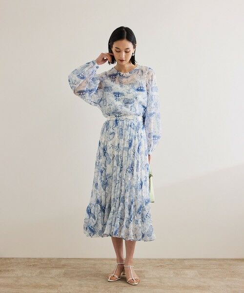 ROPE' / ロペ ミニ・ひざ丈スカート | 【洗える】トワルドジュイタックプリーツスカート | 詳細10