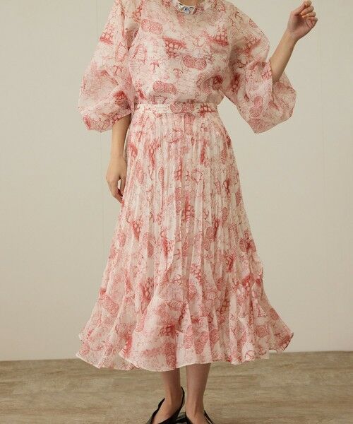 ROPE' / ロペ ミニ・ひざ丈スカート | 【洗える】トワルドジュイタックプリーツスカート | 詳細24