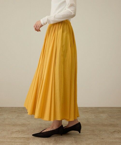 ROPE' / ロペ ミニ・ひざ丈スカート | コットンオーガンジーシアーボリュームスカート/イージーケア | 詳細11