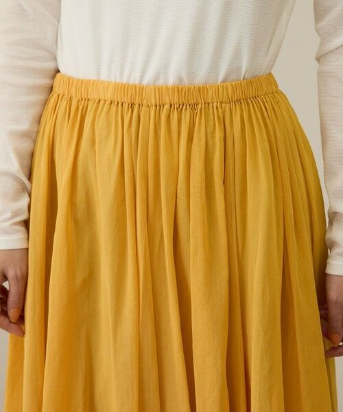 ROPE' / ロペ ミニ・ひざ丈スカート | コットンオーガンジーシアーボリュームスカート/イージーケア | 詳細13