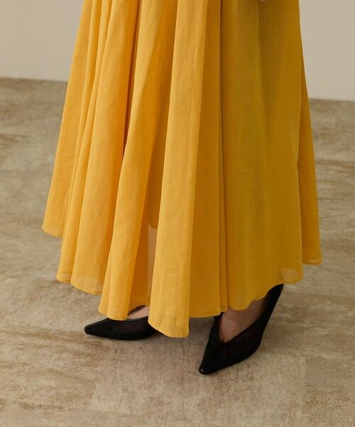 ROPE' / ロペ ミニ・ひざ丈スカート | コットンオーガンジーシアーボリュームスカート/イージーケア | 詳細14