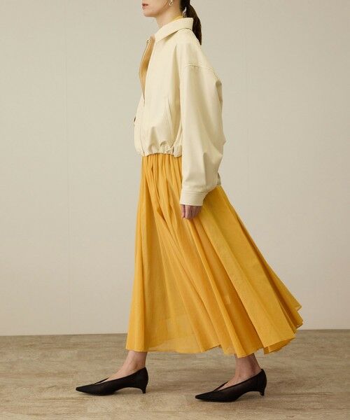 ROPE' / ロペ ミニ・ひざ丈スカート | コットンオーガンジーシアーボリュームスカート/イージーケア | 詳細19