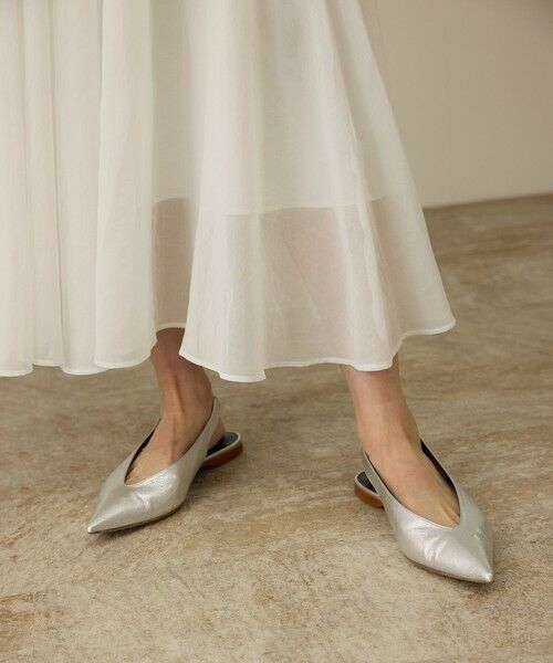 ROPE' / ロペ ミニ・ひざ丈スカート | コットンオーガンジーシアーボリュームスカート/イージーケア | 詳細9