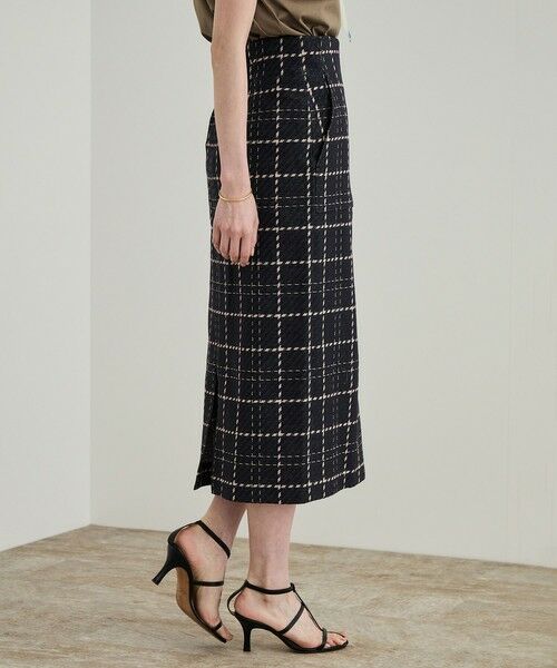 ROPE' / ロペ ミニ・ひざ丈スカート | 【洗える】ツイードチェック ポケット付きタイトスカート | 詳細13