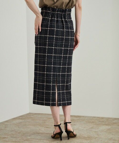 ROPE' / ロペ ミニ・ひざ丈スカート | 【洗える】ツイードチェック ポケット付きタイトスカート | 詳細14