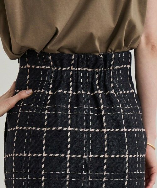 ROPE' / ロペ ミニ・ひざ丈スカート | 【洗える】ツイードチェック ポケット付きタイトスカート | 詳細15