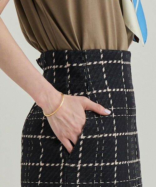 ROPE' / ロペ ミニ・ひざ丈スカート | 【洗える】ツイードチェック ポケット付きタイトスカート | 詳細17