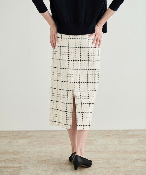 ROPE' / ロペ ミニ・ひざ丈スカート | 【洗える】ツイードチェック ポケット付きタイトスカート | 詳細30