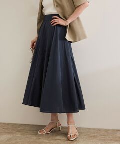 ROPE' / ロペ ミニ・ひざ丈スカート | 【洗える】ナイロンコットンタフタサーキュラースカート
