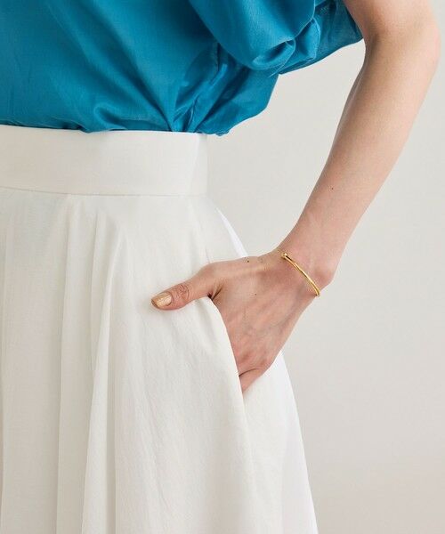 ROPE' / ロペ ミニ・ひざ丈スカート | 【洗える】ナイロンコットンタフタサーキュラースカート | 詳細10