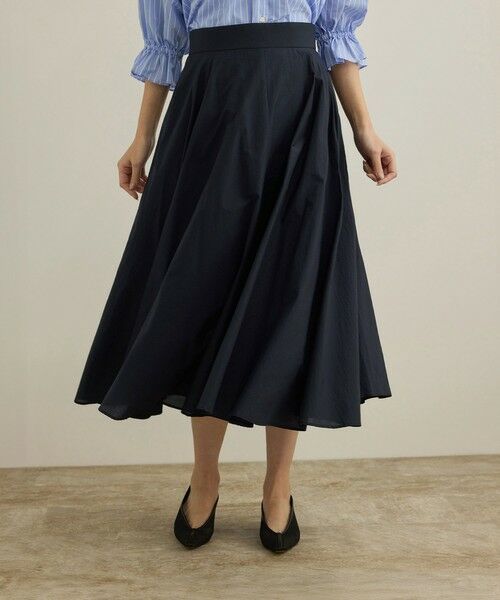 ROPE' / ロペ ミニ・ひざ丈スカート | 【洗える】ナイロンコットンタフタサーキュラースカート | 詳細19