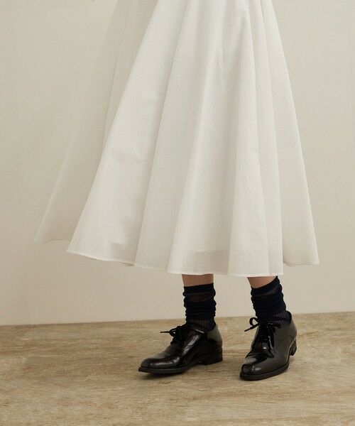 ROPE' / ロペ ミニ・ひざ丈スカート | 【洗える】ナイロンコットンタフタサーキュラースカート | 詳細20