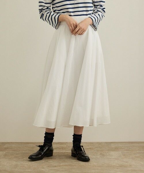 ROPE' / ロペ ミニ・ひざ丈スカート | 【洗える】ナイロンコットンタフタサーキュラースカート | 詳細21