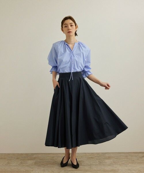 ROPE' / ロペ ミニ・ひざ丈スカート | 【洗える】ナイロンコットンタフタサーキュラースカート | 詳細24