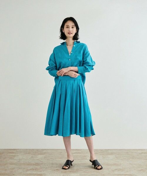 ROPE' / ロペ ロング・マキシ丈スカート | 【洗える】ヨーロピアンリネンフレアスカート/一部セットアップ対応 | 詳細10