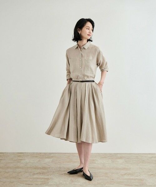 ROPE' / ロペ ロング・マキシ丈スカート | 【洗える】ヨーロピアンリネンフレアスカート/一部セットアップ対応 | 詳細23