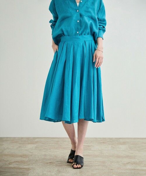 ROPE' / ロペ ロング・マキシ丈スカート | 【洗える】ヨーロピアンリネンフレアスカート/一部セットアップ対応 | 詳細25