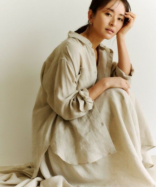 ROPE' / ロペ ロング・マキシ丈スカート | 【洗える】ヨーロピアンリネンフレアスカート/一部セットアップ対応 | 詳細2