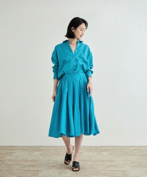 ROPE' / ロペ ロング・マキシ丈スカート | 【洗える】ヨーロピアンリネンフレアスカート/一部セットアップ対応 | 詳細28