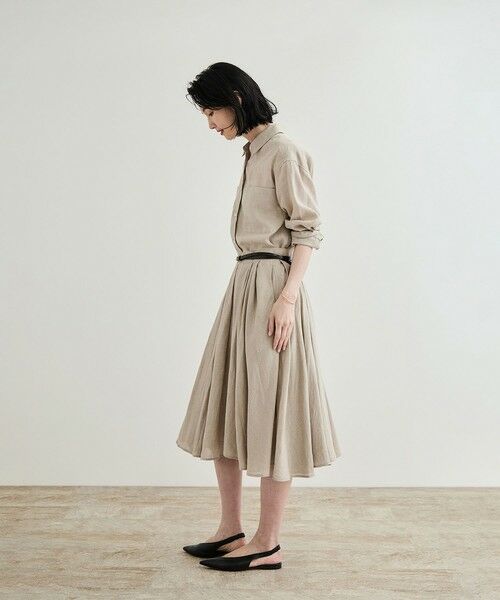 ROPE' / ロペ ロング・マキシ丈スカート | 【洗える】ヨーロピアンリネンフレアスカート/一部セットアップ対応 | 詳細5