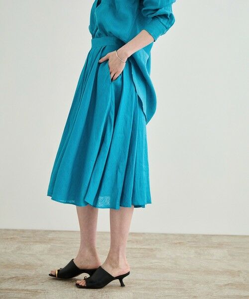 ROPE' / ロペ ロング・マキシ丈スカート | 【洗える】ヨーロピアンリネンフレアスカート/一部セットアップ対応 | 詳細7