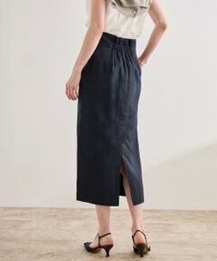 ROPE' / ロペ ロング・マキシ丈スカート | 【洗える】サテンリネン ポケット付きタイトスカート【34サイズ/J'aDoRe・店舗限定】/25SS