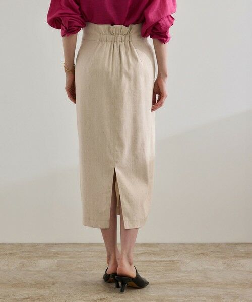 ROPE' / ロペ ロング・マキシ丈スカート | 【洗える】サテンリネン ポケット付きタイトスカート【34サイズ/J'aDoRe・店舗限定】/25SS | 詳細19