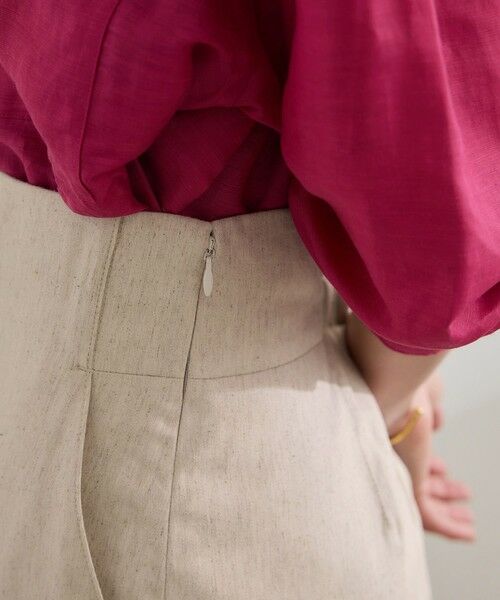 ROPE' / ロペ ロング・マキシ丈スカート | 【洗える】サテンリネン ポケット付きタイトスカート【34サイズ/J'aDoRe・店舗限定】/25SS | 詳細22