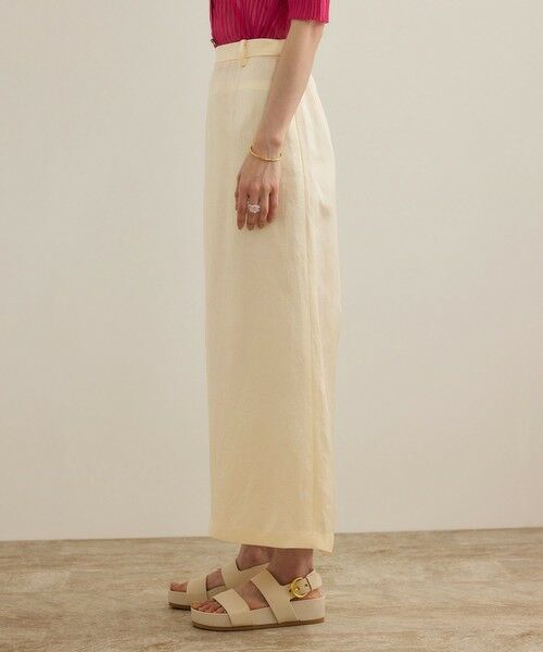 ROPE' / ロペ ミニ・ひざ丈スカート | アセテートリネンバッククロススカート/洗える | 詳細15