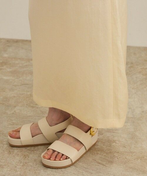 ROPE' / ロペ ミニ・ひざ丈スカート | アセテートリネンバッククロススカート/洗える | 詳細20