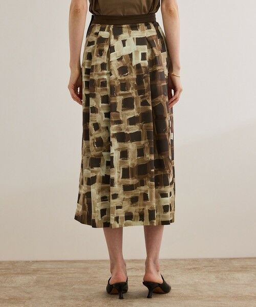 ROPE' / ロペ ロング・マキシ丈スカート | スクエア ジオメトリックプリントスカート/イージーケア | 詳細19