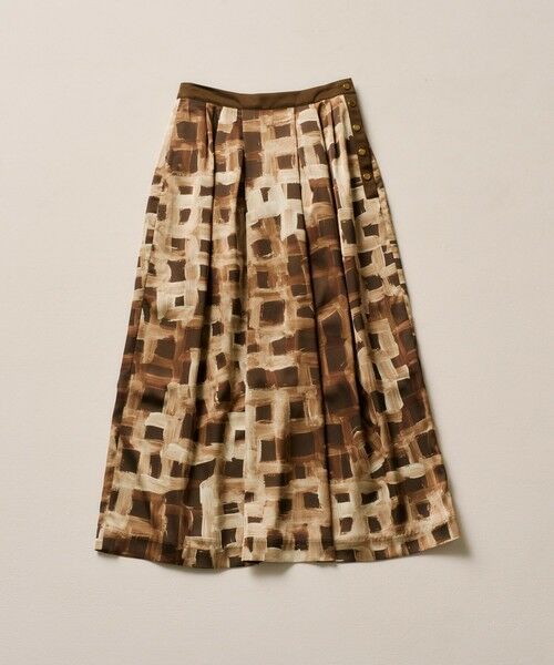 ROPE' / ロペ ロング・マキシ丈スカート | スクエア ジオメトリックプリントスカート/イージーケア | 詳細2