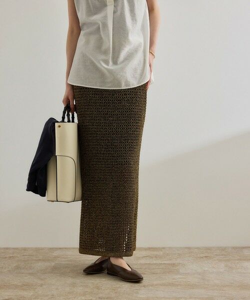 ROPE' / ロペ ミニ・ひざ丈スカート | ラメメッシュスカート/セットアップ対応 | 詳細12