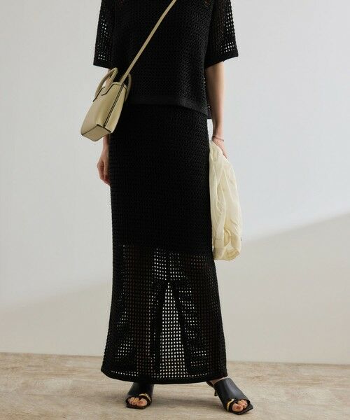 ROPE' / ロペ ミニ・ひざ丈スカート | ラメメッシュスカート/セットアップ対応 | 詳細14