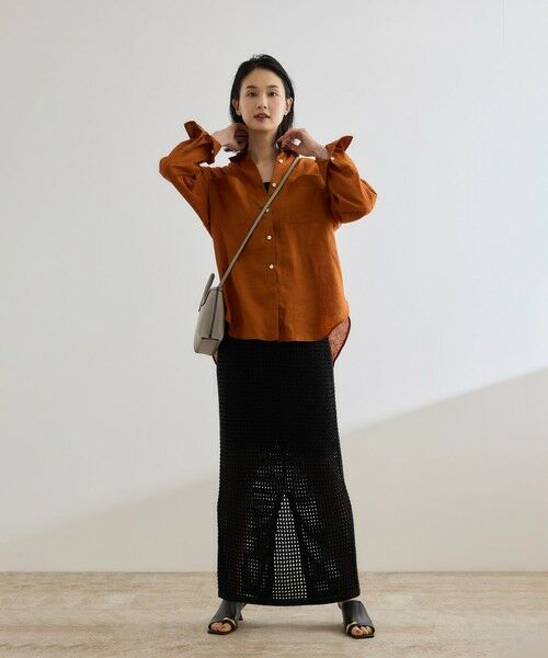 ROPE' / ロペ ミニ・ひざ丈スカート | ラメメッシュスカート/セットアップ対応 | 詳細2