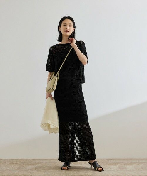 ROPE' / ロペ ミニ・ひざ丈スカート | ラメメッシュスカート/セットアップ対応 | 詳細6