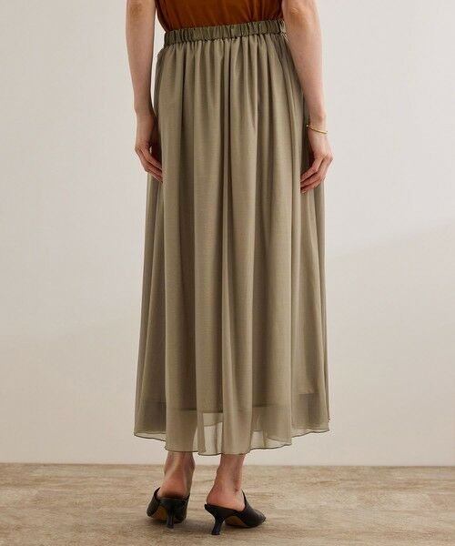 ROPE' / ロペ ミニ・ひざ丈スカート | 【洗える】ブライトネスヤーン サイドプリーツスカート | 詳細13