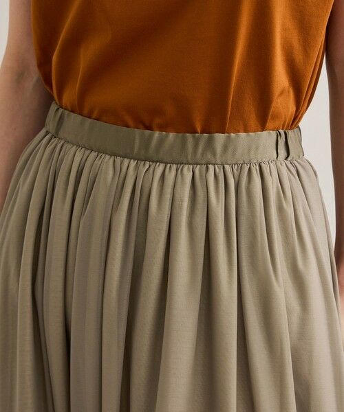 ROPE' / ロペ ミニ・ひざ丈スカート | 【洗える】ブライトネスヤーン サイドプリーツスカート | 詳細14