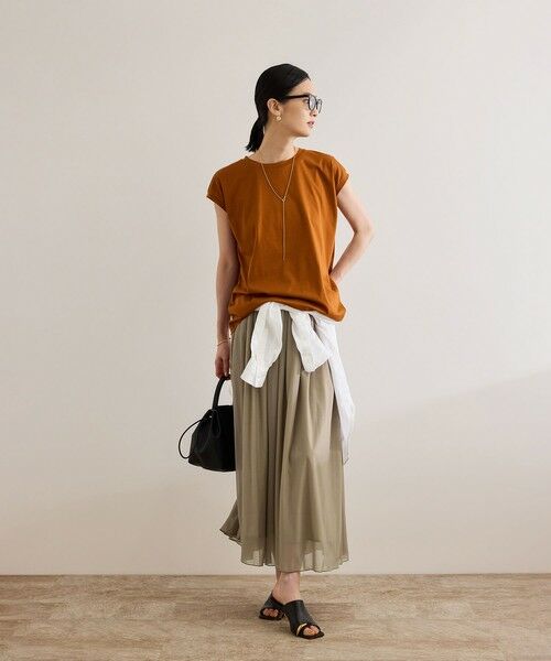ROPE' / ロペ ミニ・ひざ丈スカート | 【洗える】ブライトネスヤーン サイドプリーツスカート | 詳細25