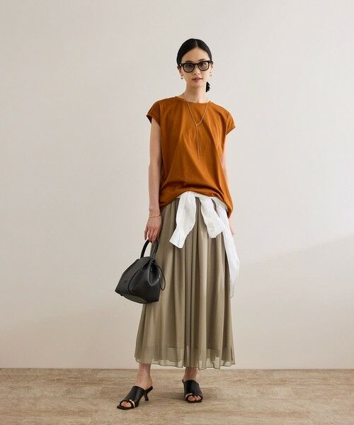 ROPE' / ロペ ミニ・ひざ丈スカート | 【洗える】ブライトネスヤーン サイドプリーツスカート | 詳細26