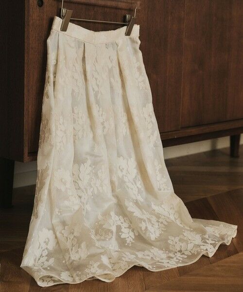 ROPE' / ロペ ロング・マキシ丈スカート | フラワーエンブロイダリースカート/セットアップ対応 | 詳細1