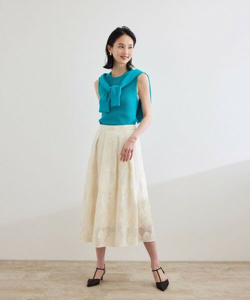 ROPE' / ロペ ロング・マキシ丈スカート | フラワーエンブロイダリースカート/セットアップ対応 | 詳細2