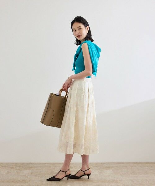 ROPE' / ロペ ロング・マキシ丈スカート | フラワーエンブロイダリースカート/セットアップ対応 | 詳細3