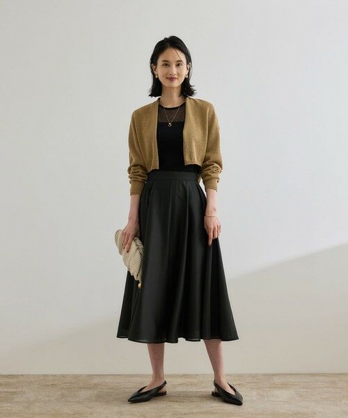 ROPE' / ロペ ミニ・ひざ丈スカート | 【洗える】シャイニーシアースカート/セットアップ対応 | 詳細2