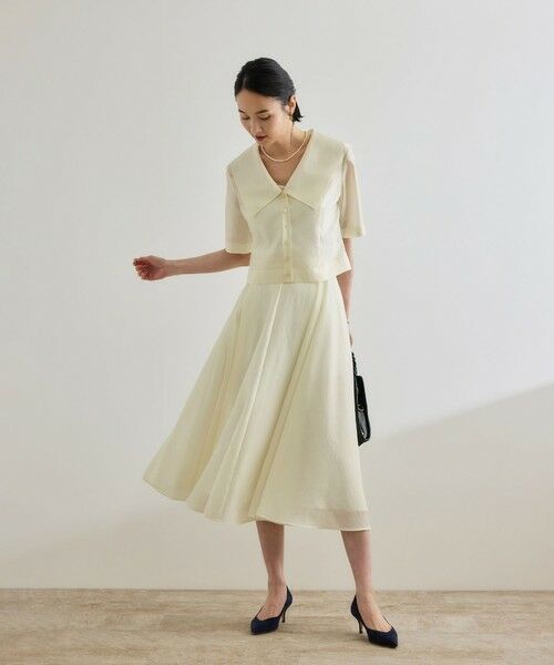 ROPE' / ロペ ミニ・ひざ丈スカート | 【洗える】シャイニーシアースカート/セットアップ対応 | 詳細3