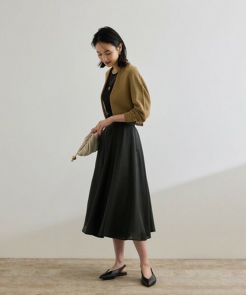 ROPE' / ロペ ミニ・ひざ丈スカート | 【洗える】シャイニーシアースカート/セットアップ対応 | 詳細5