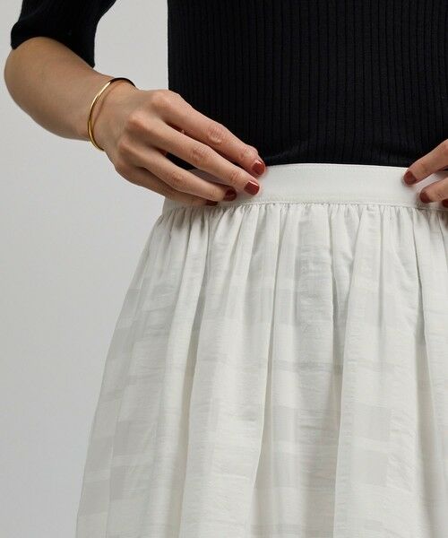 ROPE' / ロペ ロング・マキシ丈スカート | 【洗える】シアーチェックスカート/セットアップ対応 | 詳細1